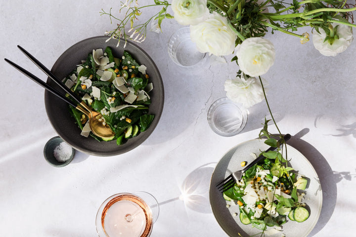 Savanna spinach pistachio avocado salad